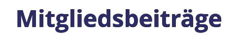 Mitgliedsbeiträge