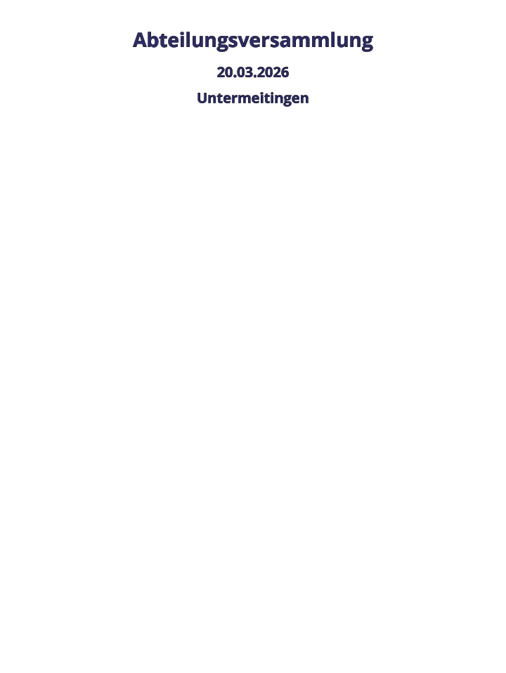 Abteilungsversammlung 20.03.2026 Untermeitingen