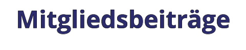 Mitgliedsbeiträge