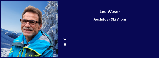 Leo Weser Ausbilder Ski Alpin   	 